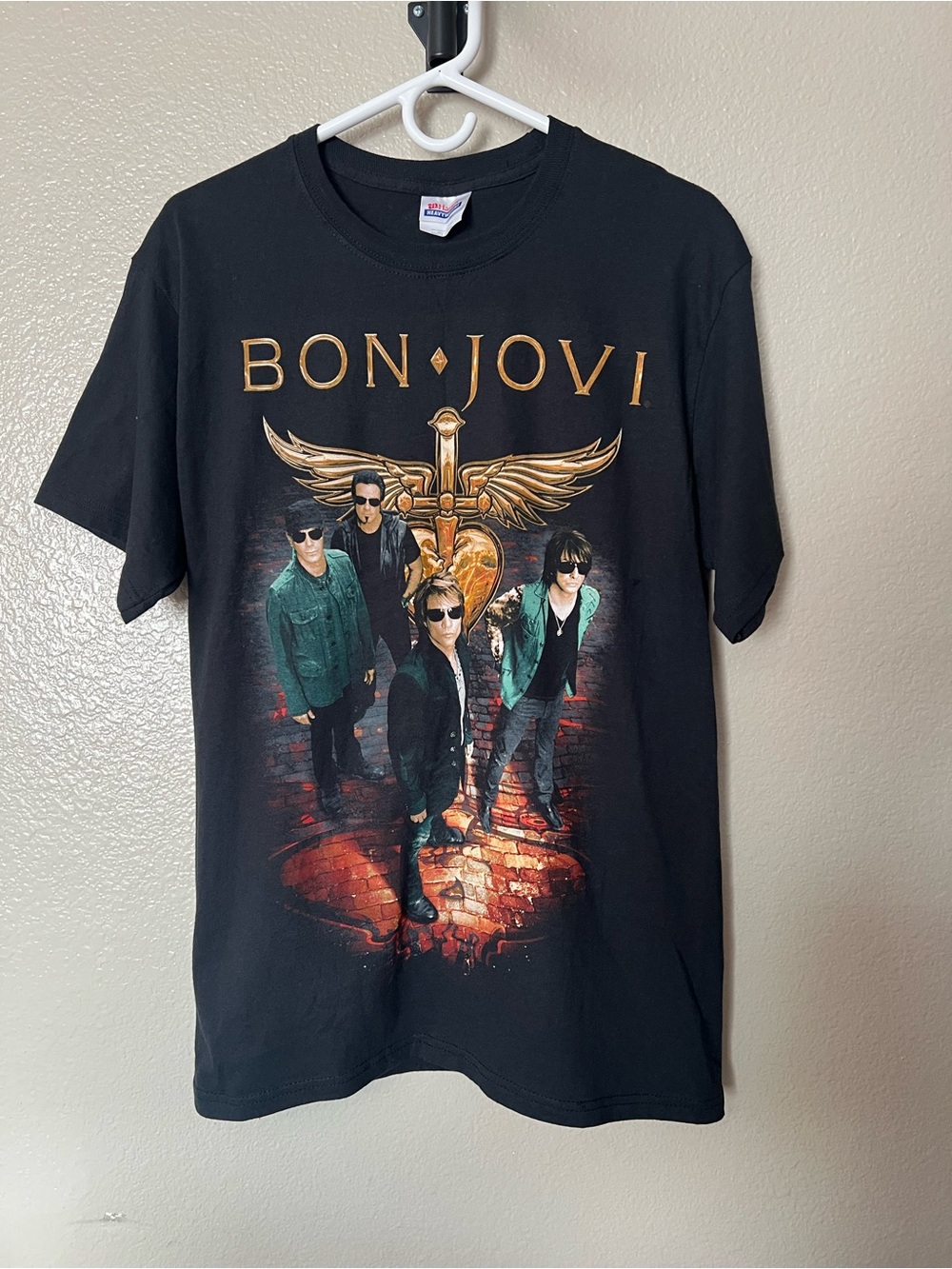 Bon Jovi Graphic Band tour Tee - Black- Med.